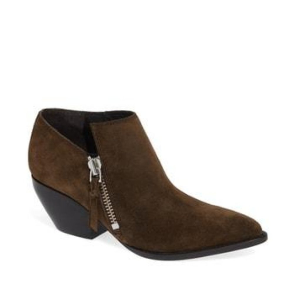 Sigerson Morrison Hannah Asymmetrical Low Profile Officecore Booties